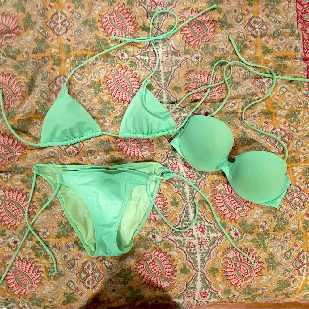 Victoria Secret Neon Green Small Bikini (34C) Set